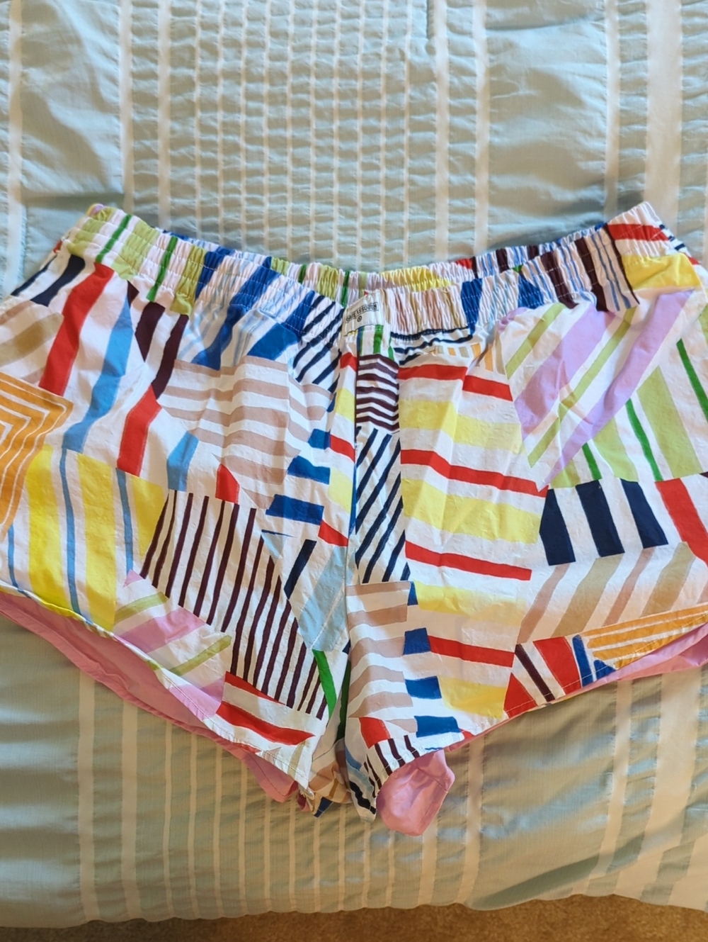 Rosie Assoulin for Target - Multicolor Striped Cotton Shorts (Women's XL)